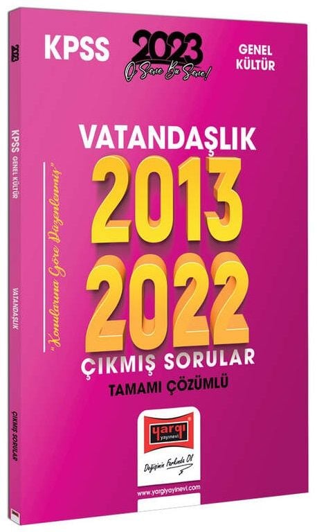 Vatandaşlık 2013-2022 Tamamı Çözümlü Çıkmış Sorular