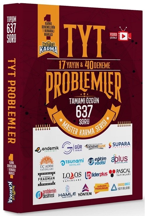 Master Karma YKS TYT Problemler 17 Yayın 40 Deneme