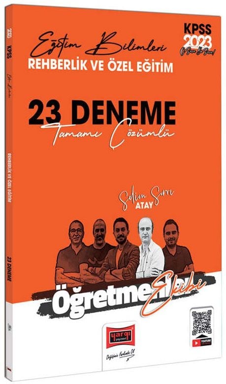Öğretmenler Ekibi Rehberlik ve Özel Eğitim Tamamı Çözümlü 23 Deneme Sınavı