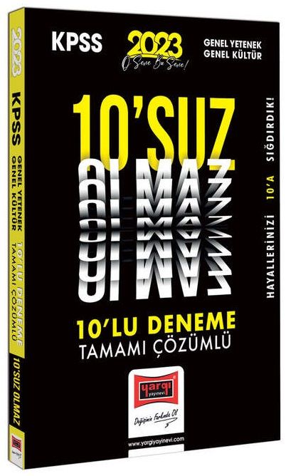 10 suz Olmaz 10 Deneme Çözümlü
