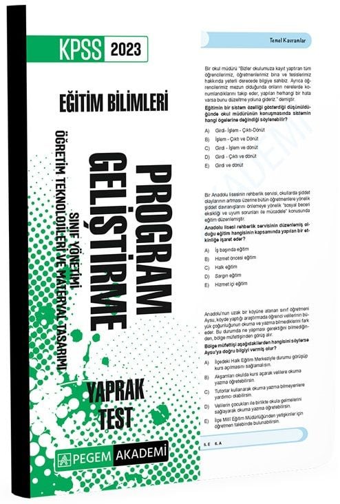 Program Geliştirme Yaprak Test