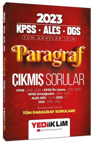 Paragraf Çıkmış Sorular (KPSS ALES DGS)
