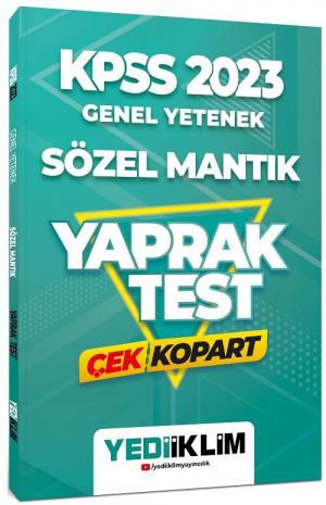 Genel Yetenek Sözel Mantık Çek Kopart Yaprak Test