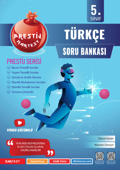 5. Sınıf Prestij Türkçe Soru Bankası Nartest Yayınevi