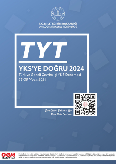 TYT YKS'ye Doğru 2024 Fotokopi.SHOP - Öğrencilerin Marketi!