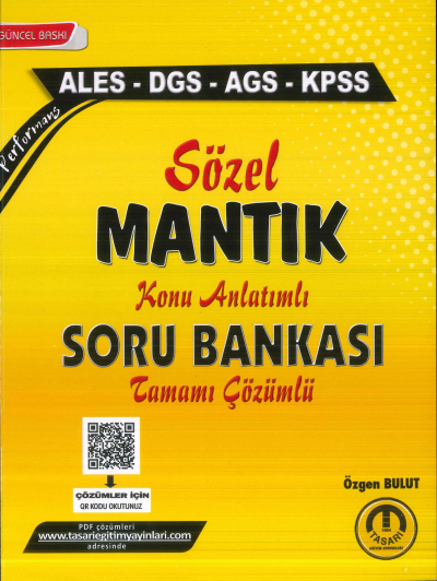 2025 Tüm Sınavlar Sözel Mantık Soru Bankası Tasarı Eğitim Yayınları Fotokopi.SHOP - Öğrencilerin Marketi!
