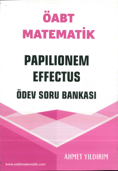 ÖABT Matematik Papilionem Effectus Ödev Soru Bankası Ahmet Yıldırım