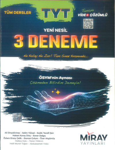 TYT YENİ NESİL 3 DENEME Fotokopi.SHOP - Öğrencilerin Marketi!