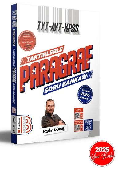 TYT - AYT - KPSS Taktiklerle Paragraf Tamamı Video Çözümlü Soru Bankası Benim Hocam Yayınları Fotokopi.SHOP - Öğrencilerin Marketi!