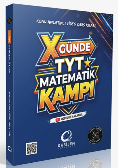 TYT X Günde Matematik Kampı Konu Anlatımlı Video Ders Kitabı Oksijen Yayınları