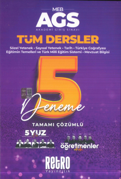 2025 MEB AGS Tüm Dersler Tamamı Çözümlü 5 Deneme Retro Yayıncılık Fotokopi.SHOP - Öğrencilerin Marketi!