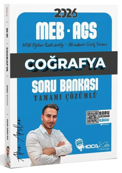 2026 MEB-AGS Coğrafya Soru Bankası Çözümlü Hoca Kafası Yayınları