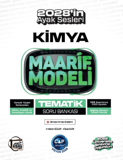 Üniversiteye Hazırlık Kimya Ders Platosu Maarif Modeli Tematik Soru Bankası Çap Yayınları