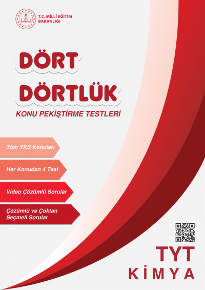 Dört Dörtlük Konu Pekiştirme Testleri TYT Kimya
