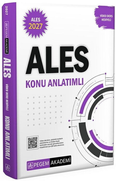 2027 ALES Konu Anlatımlı (Video Ders Hediyeli) Pegem Akademi Yayıncılık