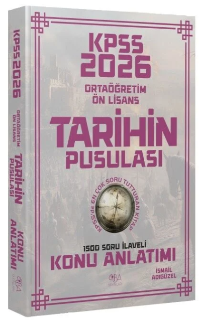 2026 KPSS Ortaöğretim Önlisans Tarihin Pusulası Konu Anlatımı CBA Yayınları