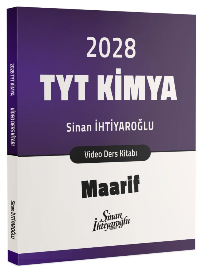 TYT Kimya Maarif Video Ders Kitabı Sinan İhtiyaroğlu Fotokopi.SHOP - Öğrencilerin Marketi!