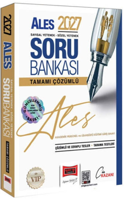2027 ALES VİP Sayısal-Sözel Yetenek Tamamı Çözümlü Soru Bankası Yargı Yayınları