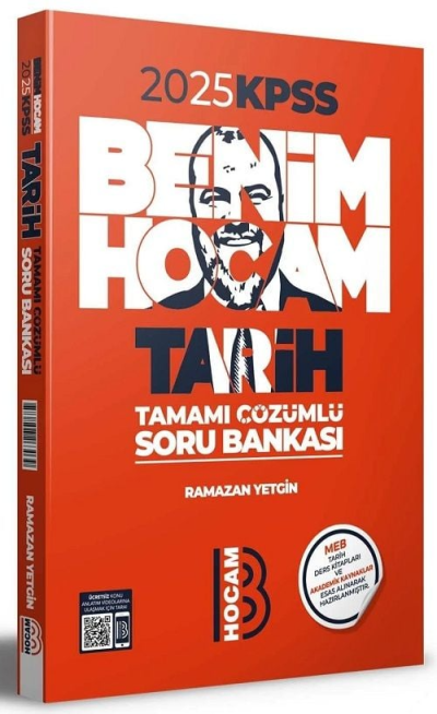 Benim Hocam Yayınları 2025 KPSS Tarih Soru Bankası Çözümlü