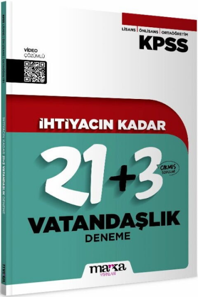 2026 KPSS İhtiyacın Kadar Vatandaşlık 24 Deneme Marka Yayınları