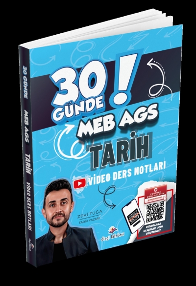 2026 MEB AGS 30 Günde Tarih Video Ders Notları Zeki Tuğa Dizgi Kitap