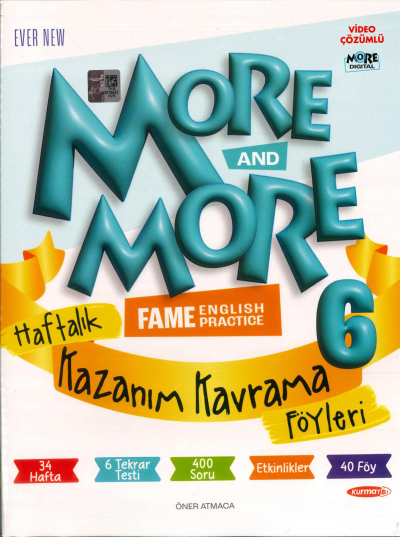 6. Sınıf More And More Haftalık Kazanım Kavrama Föyleri