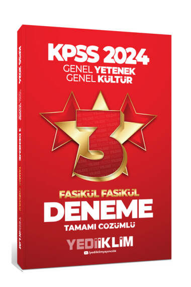 2024 KPSS Genel Yetenek Genel Kültür Tamamı Çözümlü 3 Yıldız Fasikül Deneme Fotokopi.SHOP - Öğrencilerin Marketi!