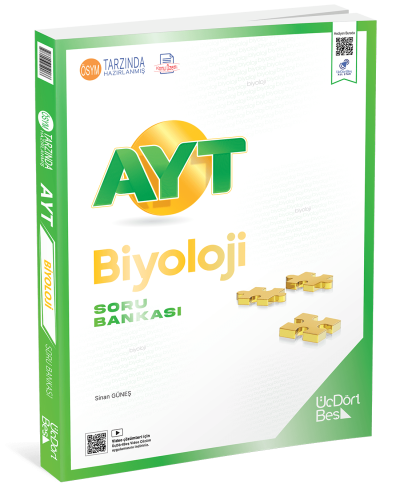 2027 AYT Biyoloji Konu Özetli Soru Bankası 345 Üç Dört Beş Yayınları
