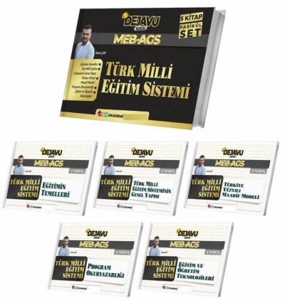 MEB-AGS Türk Milli Eğitim Sistemi DEJAVU Konu Anlatımlı 5'li Fasikül Set TKM Akademi