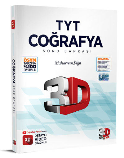 TYT 3D Coğrafya Tamamı Video Çözümlü Soru Bankası