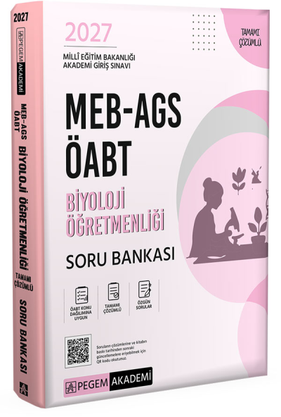 2027 ÖABT MEB-AGS Biyoloji Öğretmenliği Soru Bankası Çözümlü Pegem Akademi Yayınları