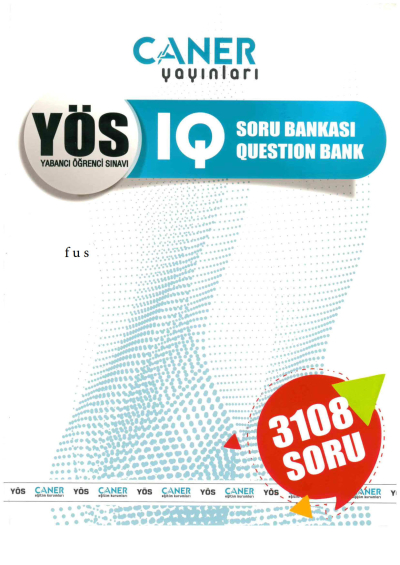 Caner Yayınları YÖS IQ Soru Bankası 3108 Soru
