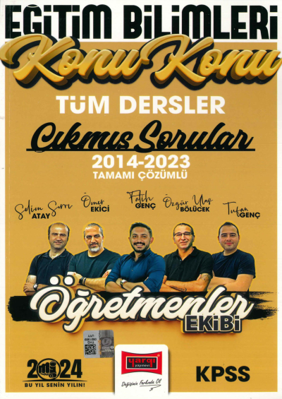 KONU KONU ÇIKMIŞ SORULAR 2014-2023 TAMAMI ÇÖZÜMLÜ ÖĞRETMENLER EKİBİ