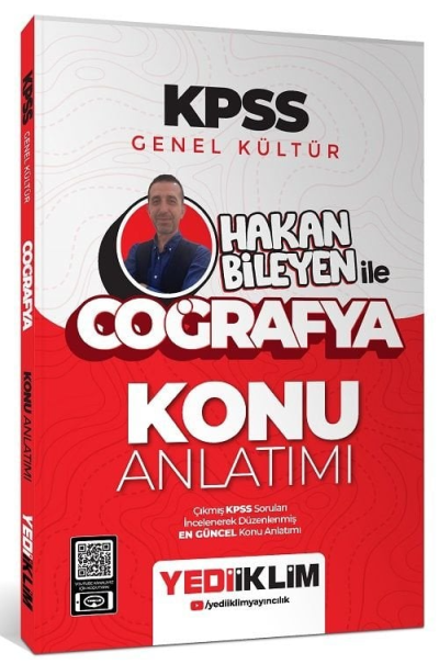 2025 KPSS Genel Kültür Hakan Bileyen ile Coğrafya Konu Anlatımı Yediiklim Yayınları Fotokopi.SHOP - Öğrencilerin Marketi!