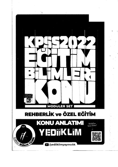 2022 KPSS Rehberlik ve Özel Eğitim Konu Anlatımı Modüler Set