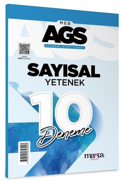 2025 MEB AGS Sayısal Yetenek 10 Deneme Tamamı Video Çözümlü Marka Yayınları