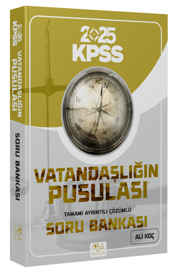 2025 KPSS Vatandaşlığın Pusulası Soru Bankası Çözümlü CBA Akademi Fotokopi.SHOP - Öğrencilerin Marketi!