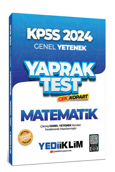 2024 KPSS Matematik Yaprak Test Çek Kopart Fotokopi.SHOP - Öğrencilerin Marketi!