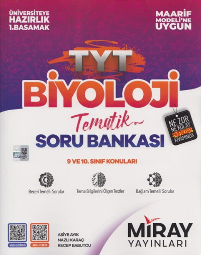 TYT Biyoloji Maarif Model Tematik Soru Bankası Miray Yayınları
