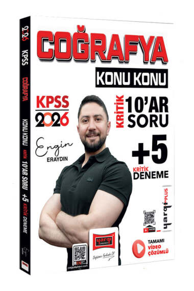 2026 KPSS Coğrafya Konu Konu Kritik 10 ar Soru +5 Kritik Deneme Yargı Yayınları