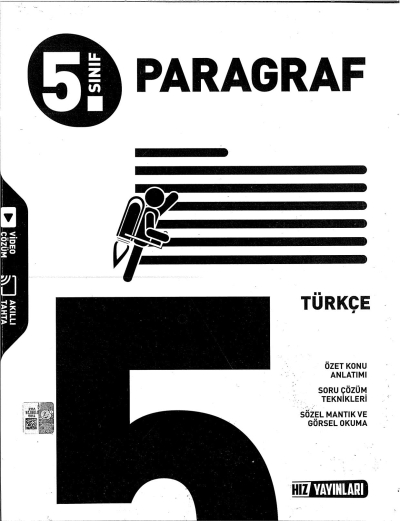 5. Sınıf Türkçe Paragraf Soru Bankası Hız Yayınları