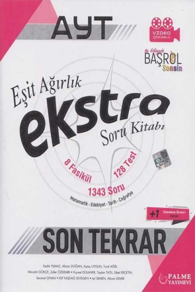 AYT Eşit Ağırlık Ekstra Son Tekrar Soru Kitabı