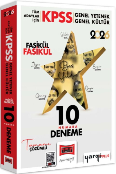 KPSS Tüm Adaylar İçin GK-GY Tüm Dersler Fasikül Fasikül On Numara 5 Yıldız 10 Deneme Yargı Yayınları
