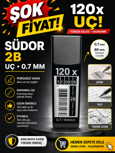 120 Li 0.7 Kalem Ucu 2B Südor