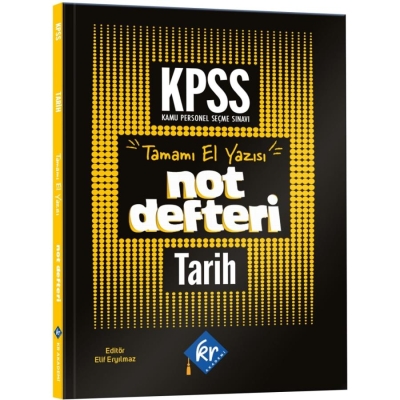 KPSS GY-GK Tarih Konu Anlatımlı Not Defteri KR Akademi Yayınları
