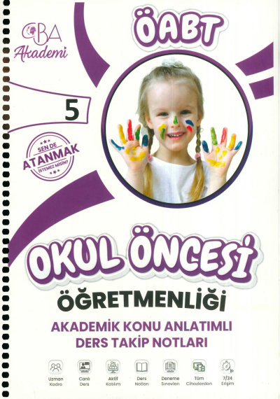 ÖABT OKUL ÖNCESİ ÖĞRETMENLİĞİ AKADEMİK KONU ANLATIMLI DERS TAKİP NOTLARI 5. KİTAP Fotokopi.SHOP - Öğrencilerin Marketi!