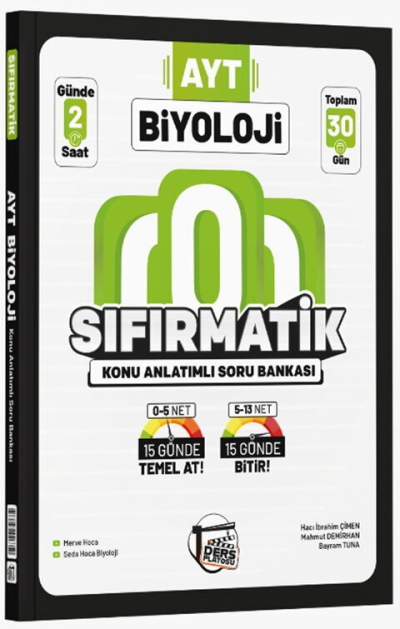 AYT Biyoloji Sıfırmatik Konu Anlatımlı Soru Bankası Ders Platosu