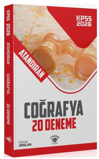 2026 KPSS Coğrafya 20 Deneme Çözümlü Atandıran Yayıncılık Fotokopi.SHOP - Öğrencilerin Marketi!