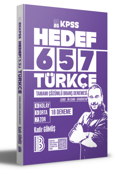2026 KPSS Türkçe Tamamı Çözümlü 18 Deneme Benim Hocam Yayınları