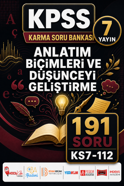 Anlatım Biçimleri ve Düşünceyi Geliştirme 7 Yayın 191 Soru